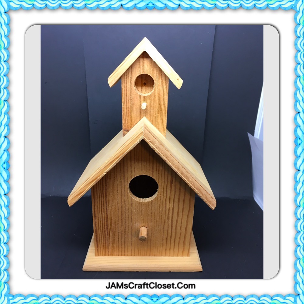 unfinished Wooden Birdfeeder